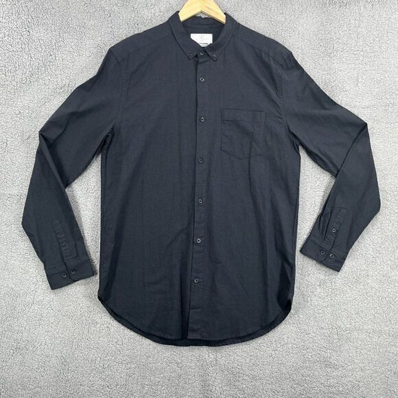 NWT Your Neighbors Button Up Shirt Mens Medium Gray - Picture 3 of 15